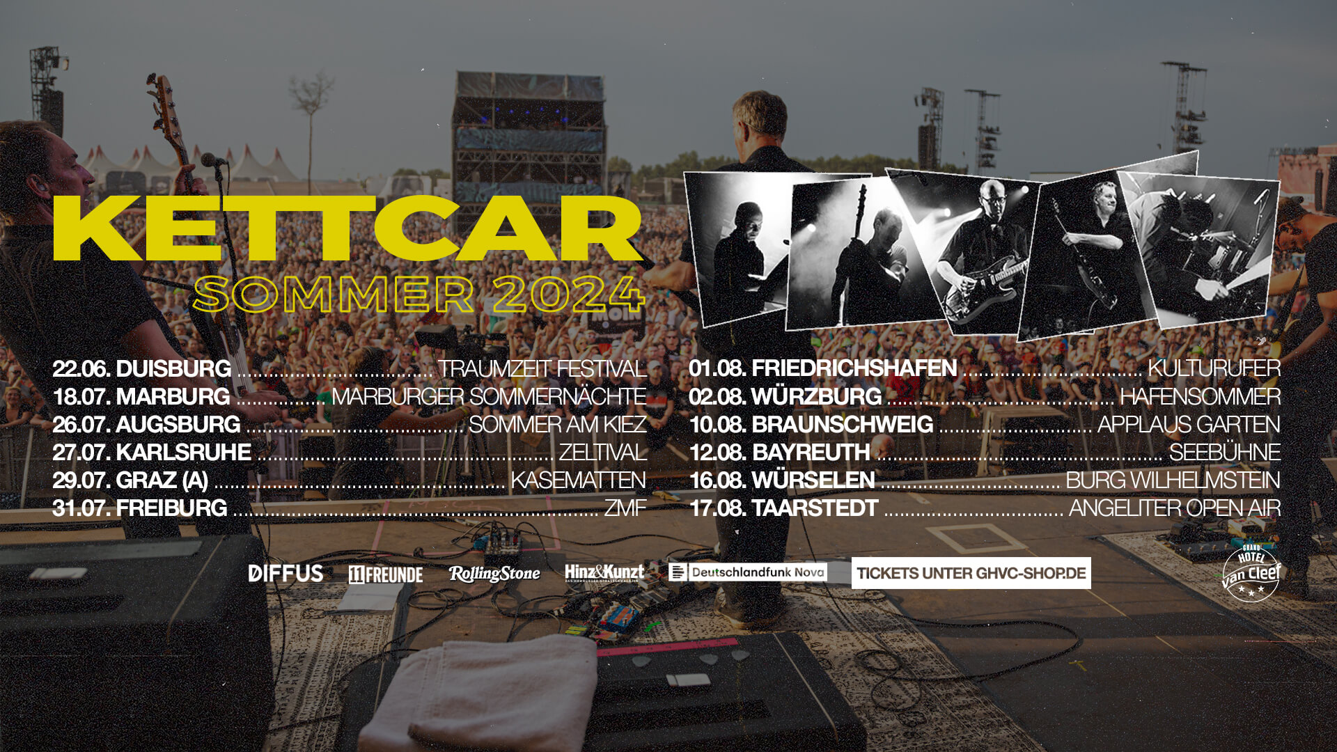 KETTCAR verlängern ihre Tour und kündigen Open AirKonzerte im Sommer
